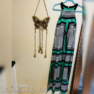 Vince Camuto Pattern Maxi Dress - Size 8